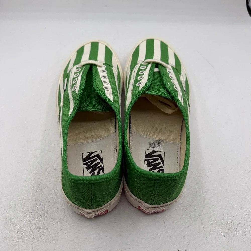 VANS OG Style 43 LX Low Shoes Men Sz 9 Lime Green Pinstripe Sneakers VN0A3DPBVQX